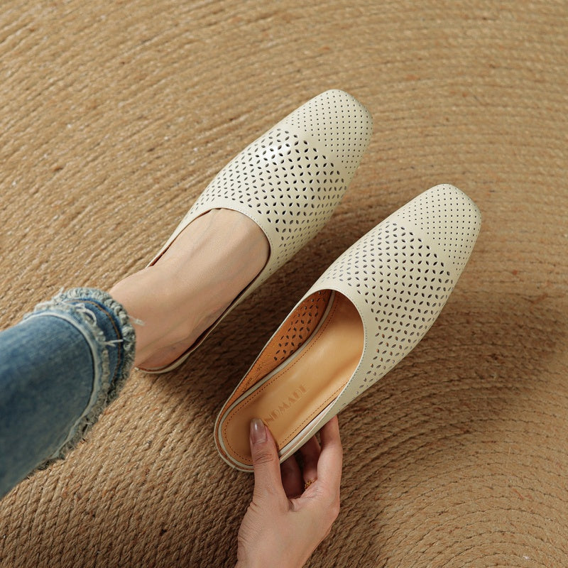 Maris Leather Mules — Allyours Closet (view 9)
