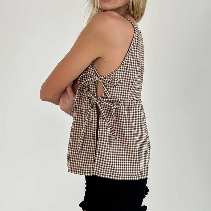 Elara Bow Tank Top — Allyours Closet (view 10)