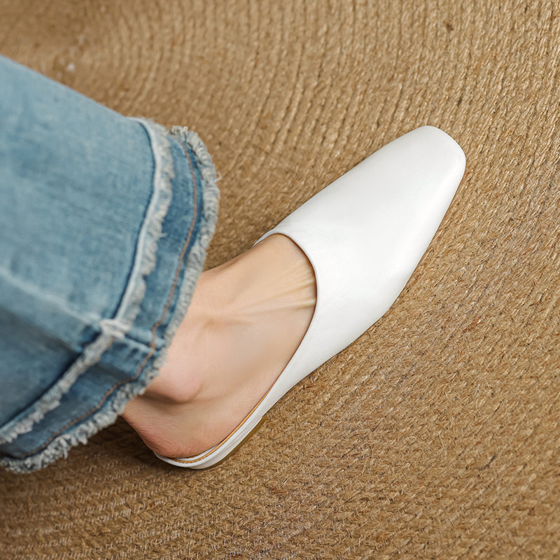 Ariana Leather Mules — Allyours Closet (view 7)