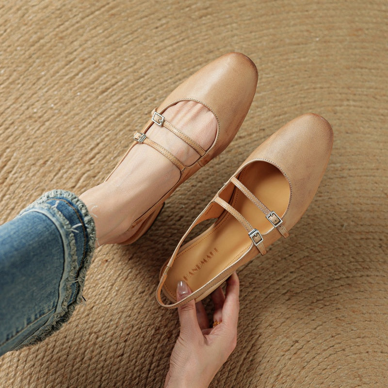 Hilton Leather Flats — Allyours Closet (view 10)