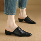 Sorrento Genuine Leather Mules — Allyours Closet (view 10)