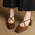 Blaire Leather Heels — Allyours Closet (view 5)
