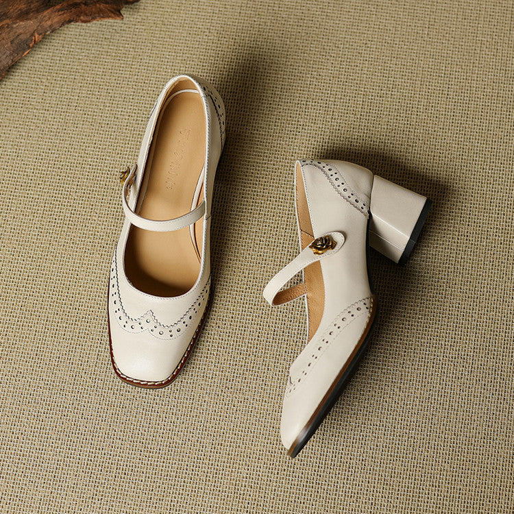 Messina Leather Heels — Allyours Closet (view 4)