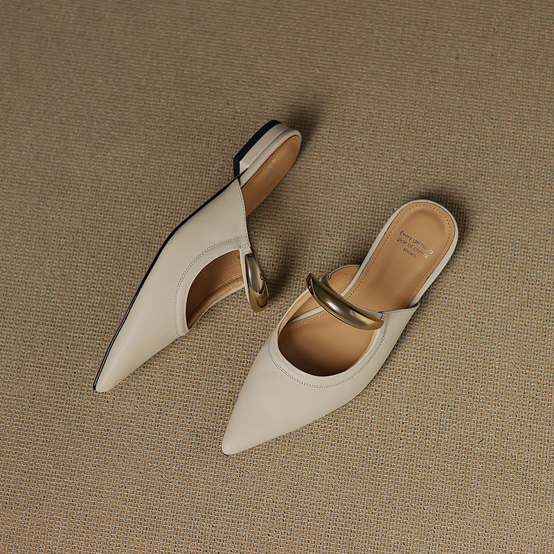 Vieste Genuine Leather Mules — Allyours Closet (view 6)