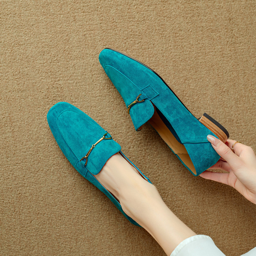 Maristelle Suede Loafers — Allyours Closet (view 3)