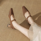 Capri Suede Heels — Allyours Closet (view 3)