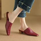 Sorrento Genuine Leather Mules — Allyours Closet (view 2)
