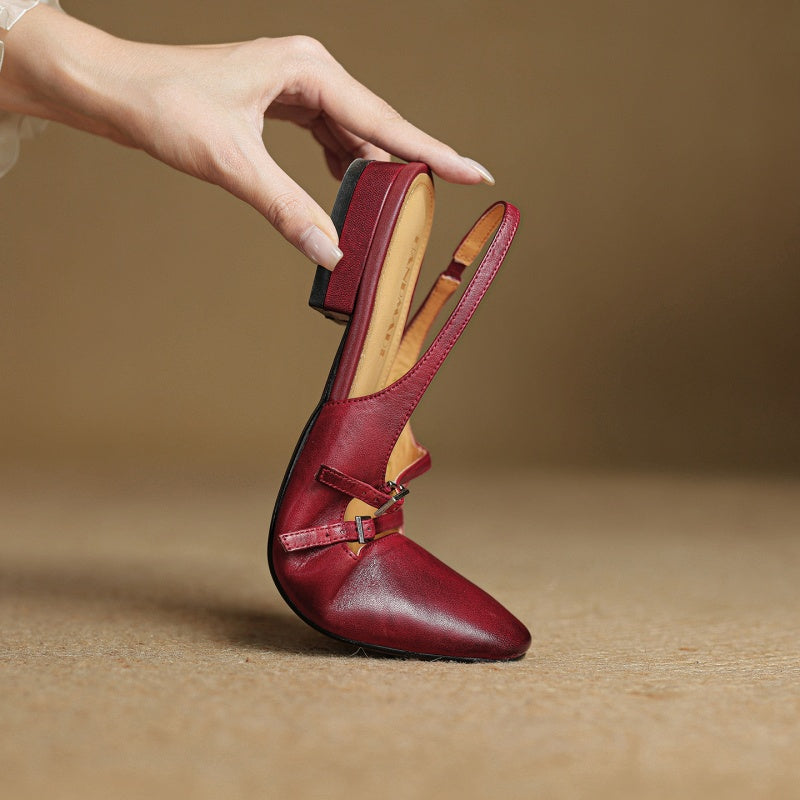 Hilton Leather Flats — Allyours Closet (view 4)