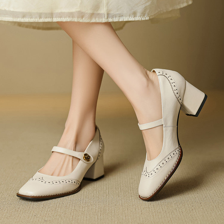 Messina Leather Heels — Allyours Closet (view 2)