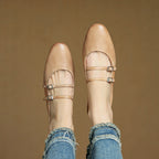 Hilton Leather Flats — Allyours Closet (view 11)