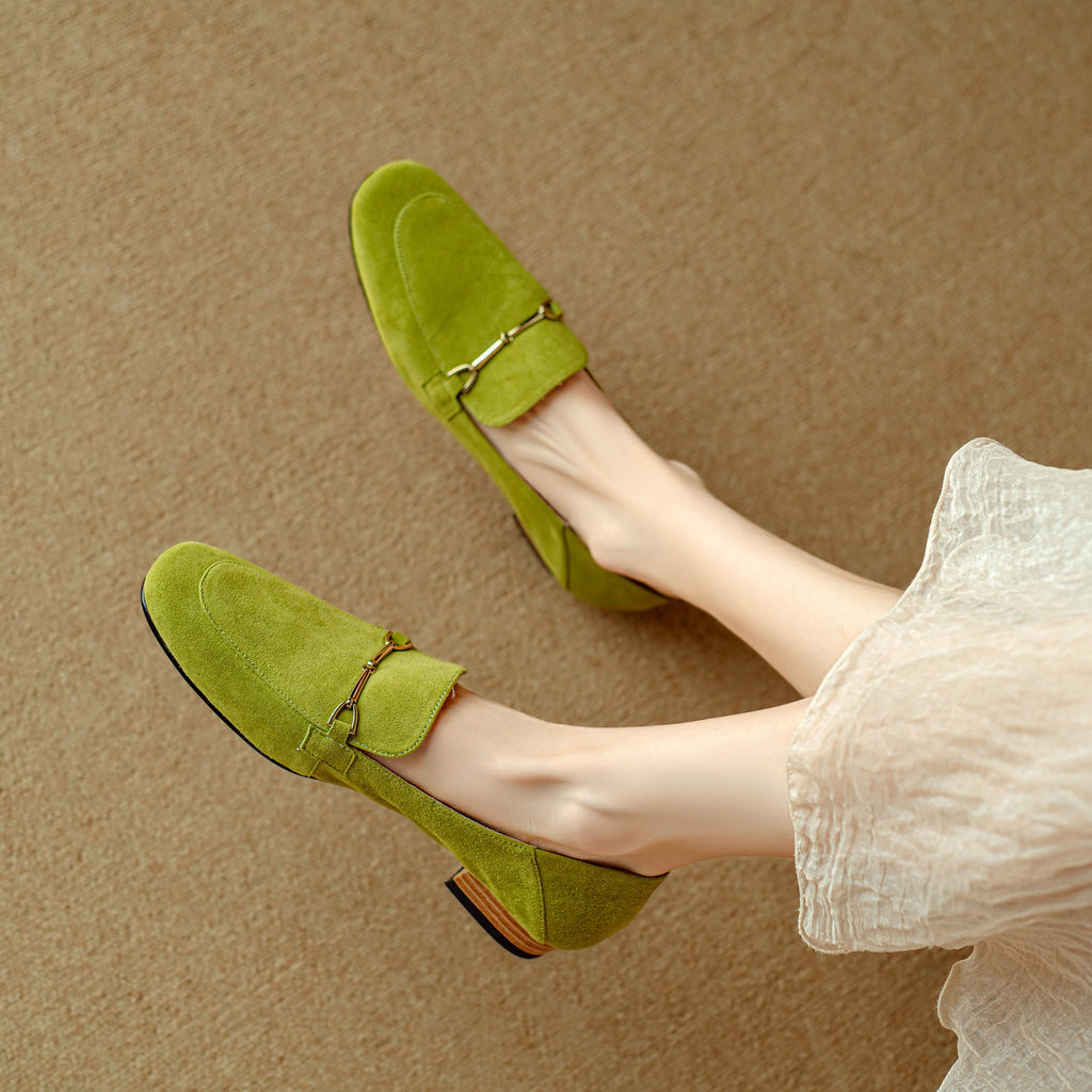 Maristelle Suede Loafers — Allyours Closet (view 7)