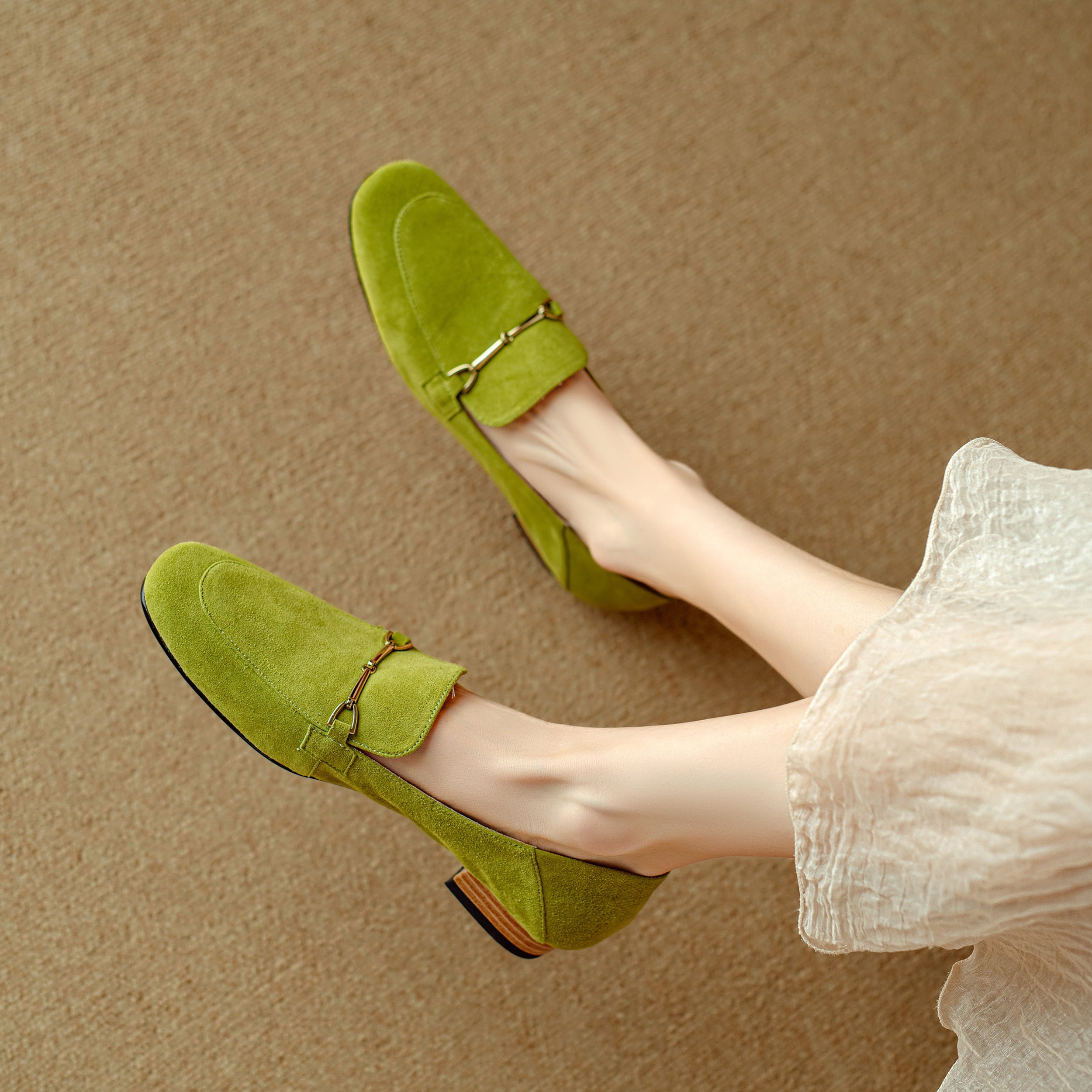 Maristelle Suede Loafers — Allyours Closet (view 7)