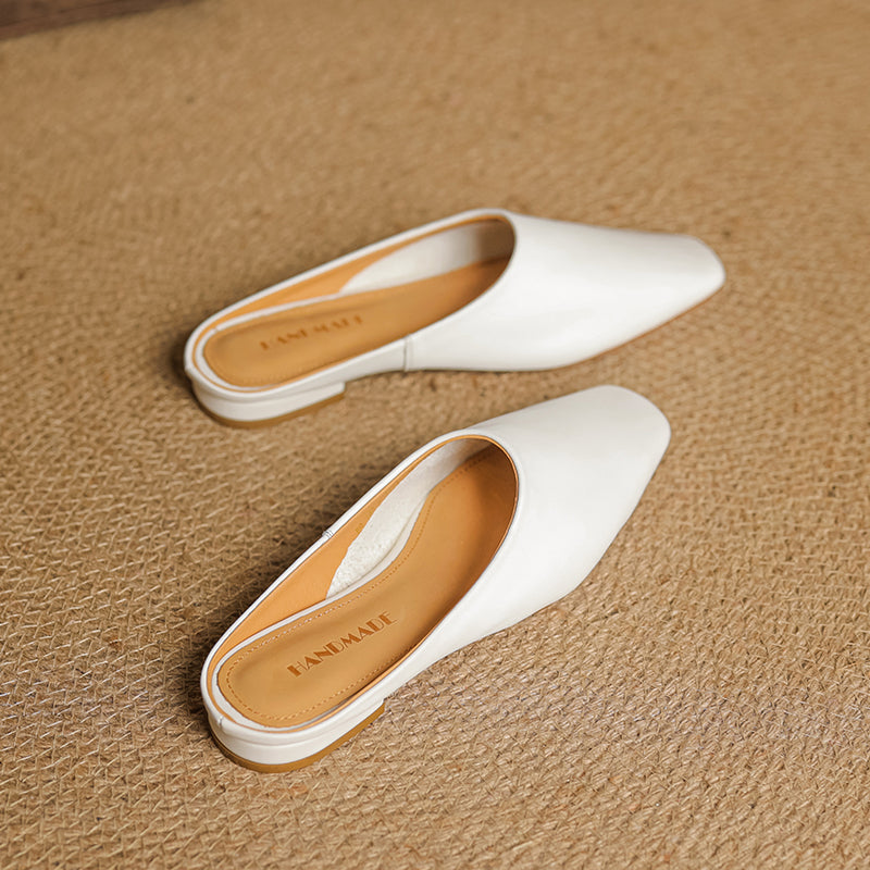 Ariana Leather Mules — Allyours Closet (view 10)