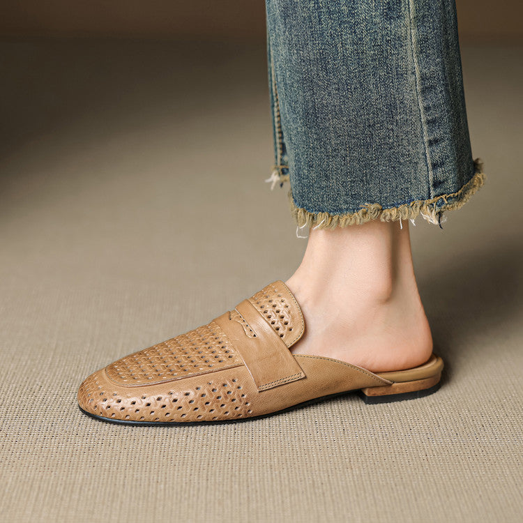 Winslet Leather Mules — Allyours Closet (view 2)