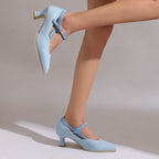 Eleanor Suede Heels — Allyours Closet (view 11)
