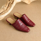 Sorrento Genuine Leather Mules — Allyours Closet (view 5)
