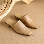 Sorrento Genuine Leather Mules — Allyours Closet (view 9)
