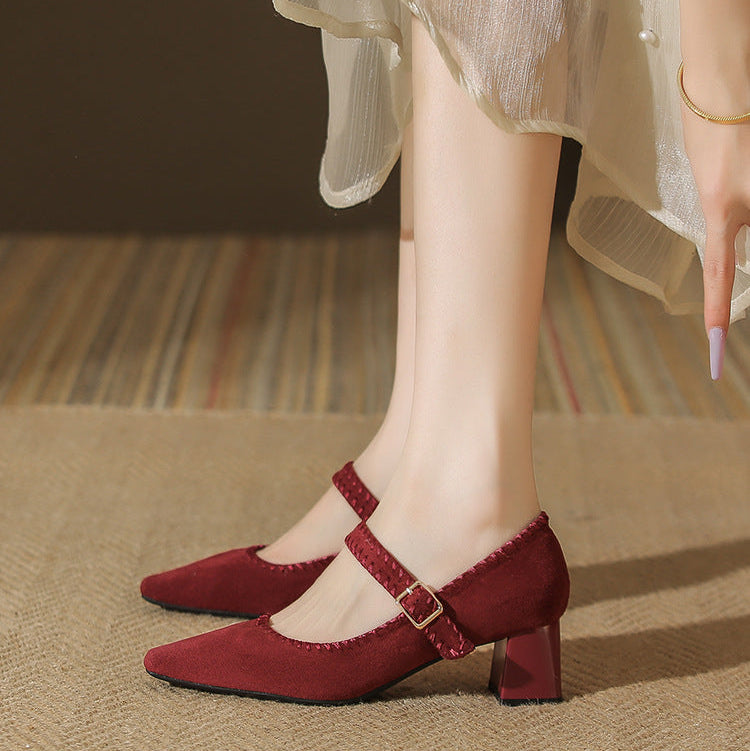 Capri Suede Heels — Allyours Closet (view 7)