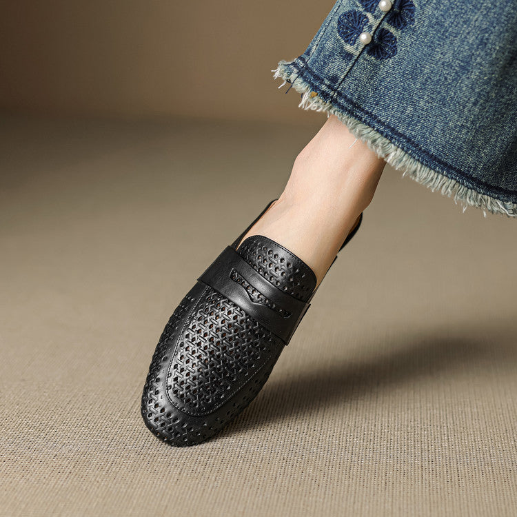 Winslet Leather Mules — Allyours Closet (view 12)