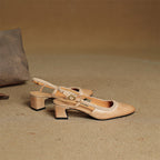Soravina Leather Heels — Allyours Closet (view 12)