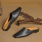 Ariana Leather Mules — Allyours Closet (view 6)