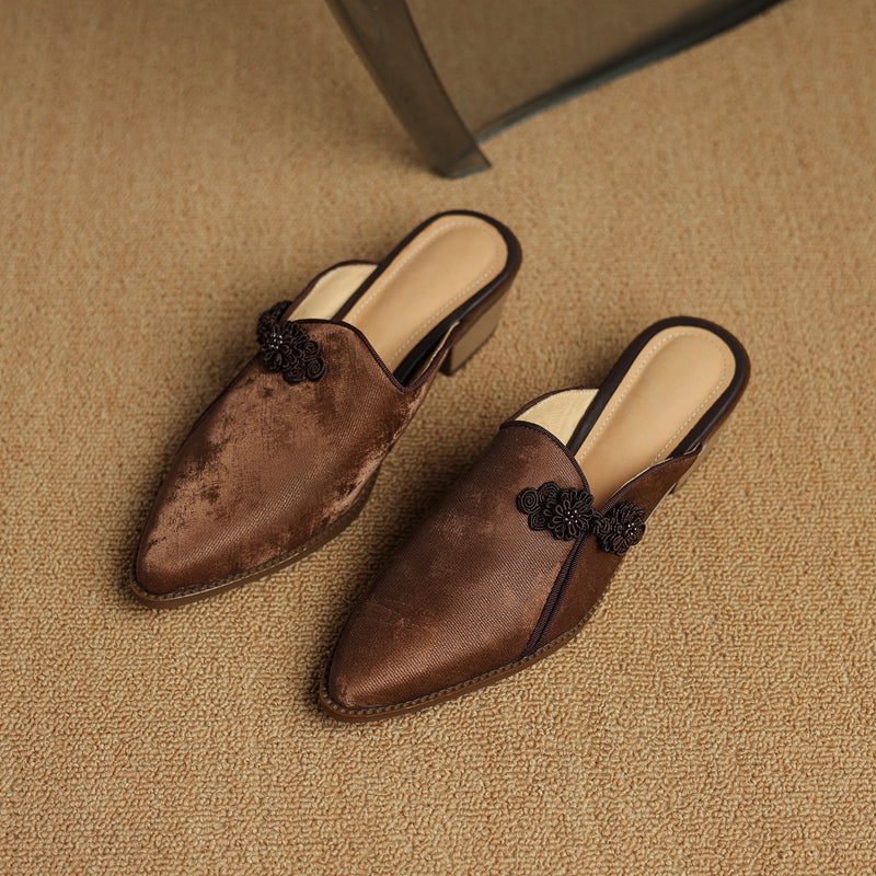 Lotus Suede Heels — Allyours Closet (view 8)