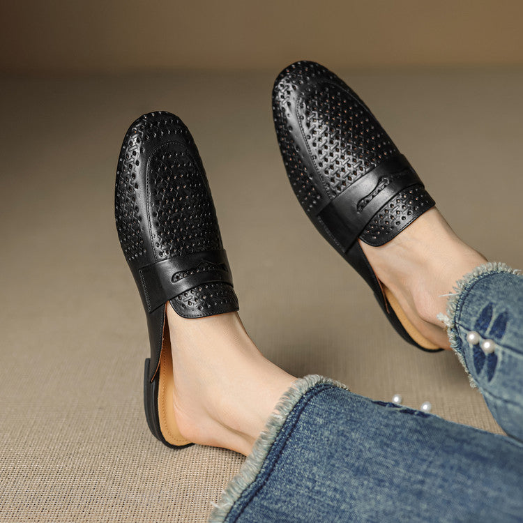 Winslet Leather Mules — Allyours Closet (view 10)