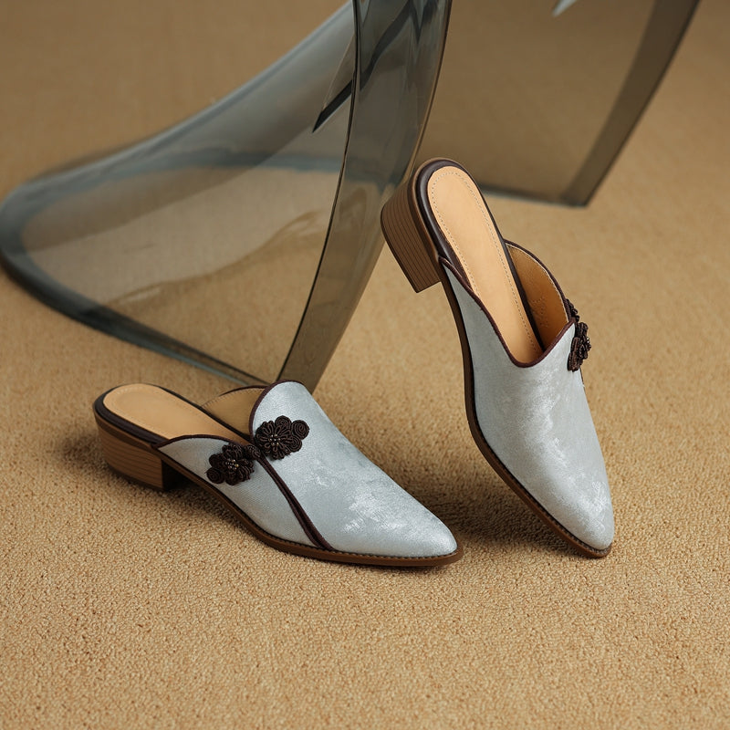 Lotus Suede Heels — Allyours Closet (view 12)