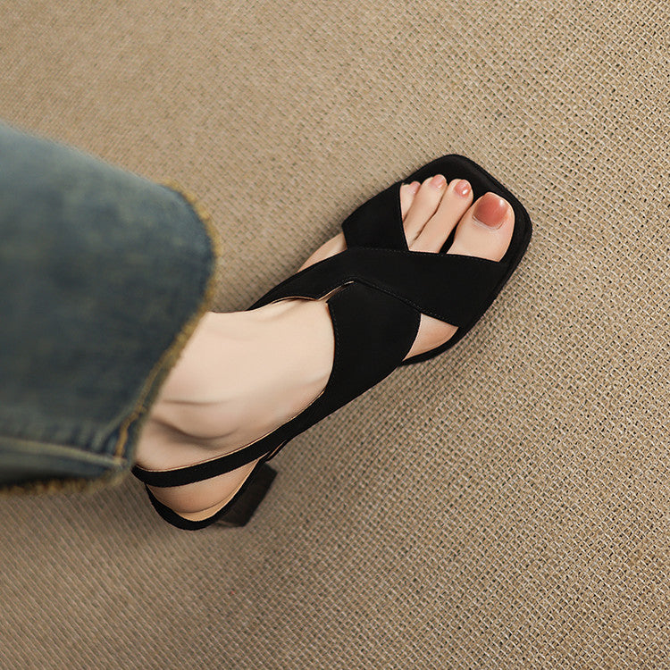 Nora Suede Heels — Allyours Closet (view 11)