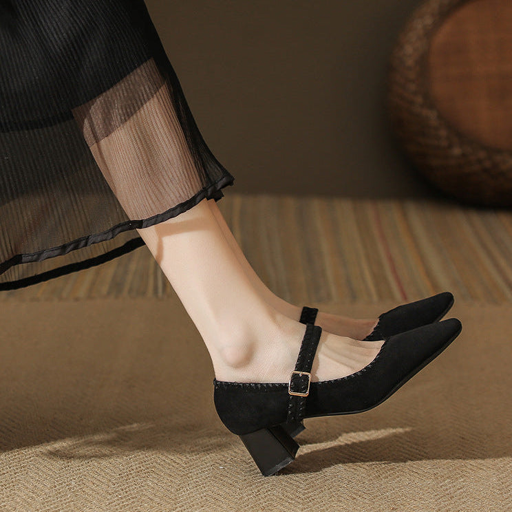 Capri Suede Heels — Allyours Closet (view 10)