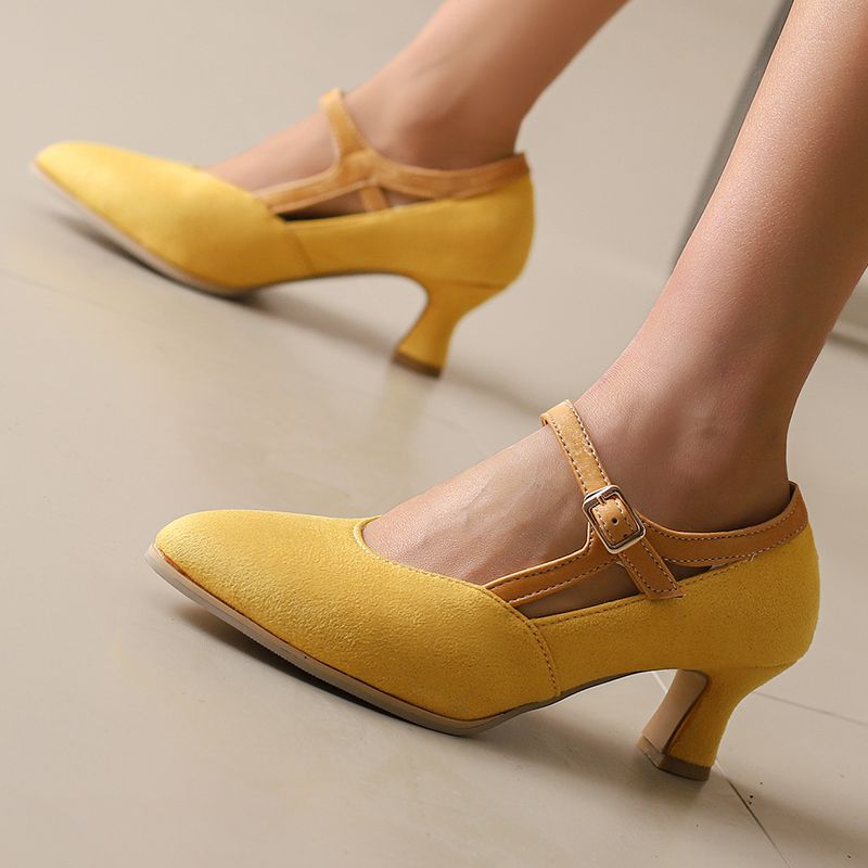 Eleanor Suede Heels — Allyours Closet (view 2)