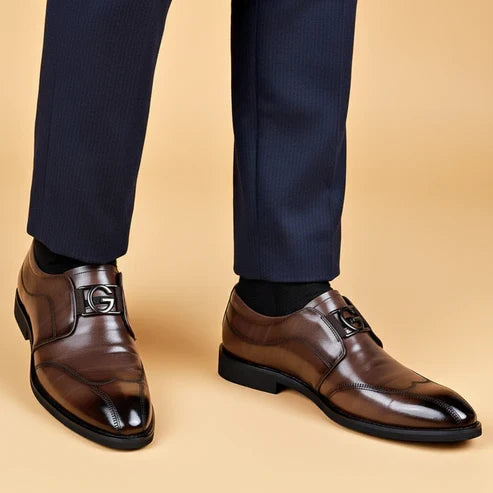 Forestfieldfashion Giovanni Men’s Handmade Leather Shoes (Premium Leather, Timeless Fit, Year-Round Wear)