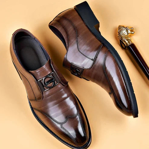 Forestfieldfashion Giovanni Men’s Handmade Leather Shoes (Premium Leather, Timeless Fit, Year-Round Wear)