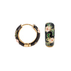 Leilani Floral Hoop Earrings — Allyours Closet (view 8)