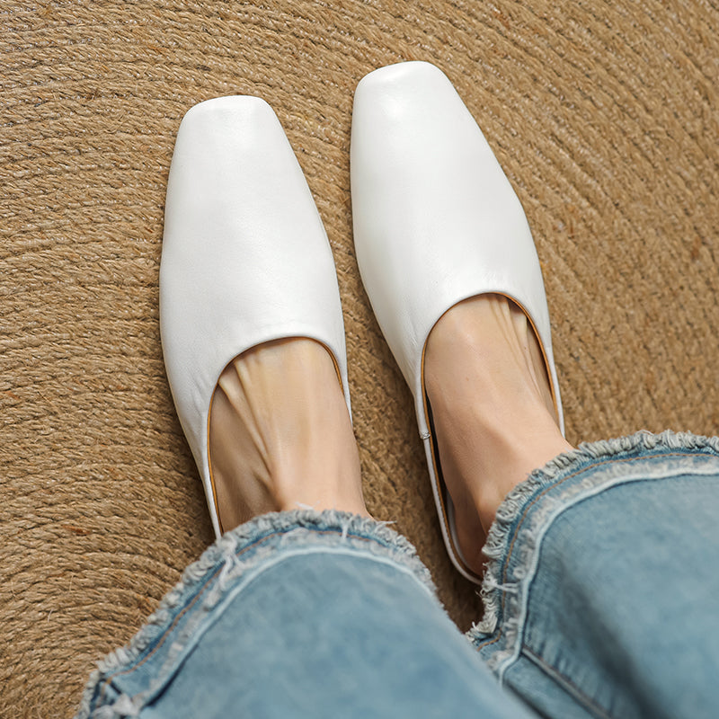 Ariana Leather Mules — Allyours Closet (view 8)