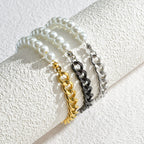 Cuban Pearl Bracelet — Allyours Closet (view 2)