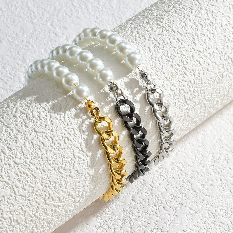 Cuban Pearl Bracelet — Allyours Closet (view 2)