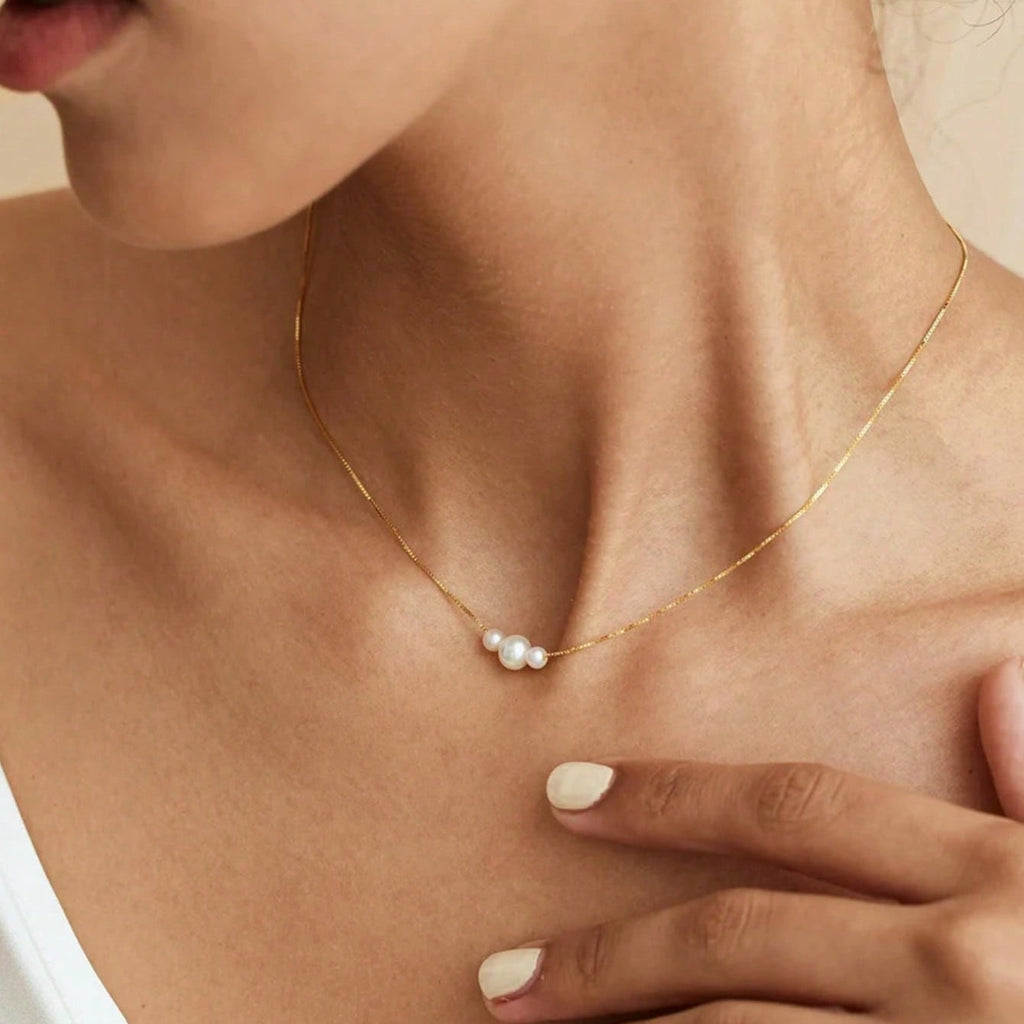 Roselle Pearl Necklace — Allyours Closet (view 9)