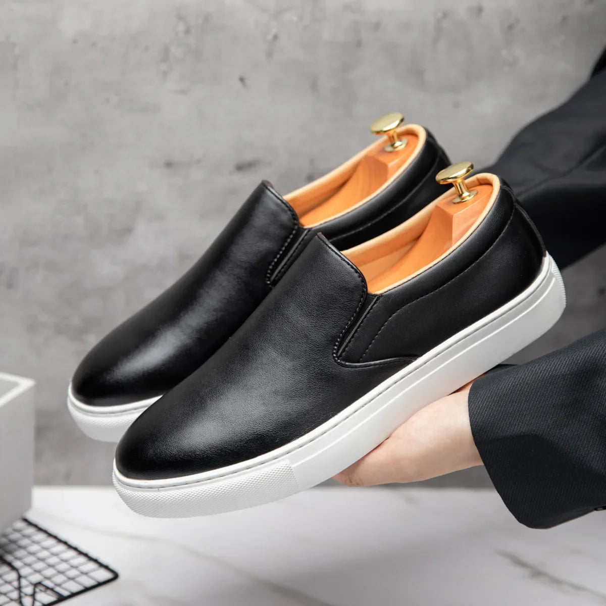 Eldridge Leather Loafers — Allyours Closet (view 2)
