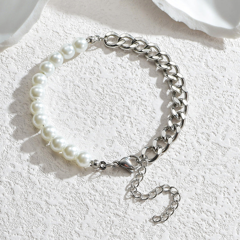 Cuban Pearl Bracelet — Allyours Closet (view 5)