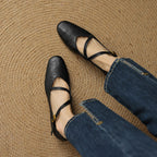 Elora Leather Flats — Allyours Closet (view 5)