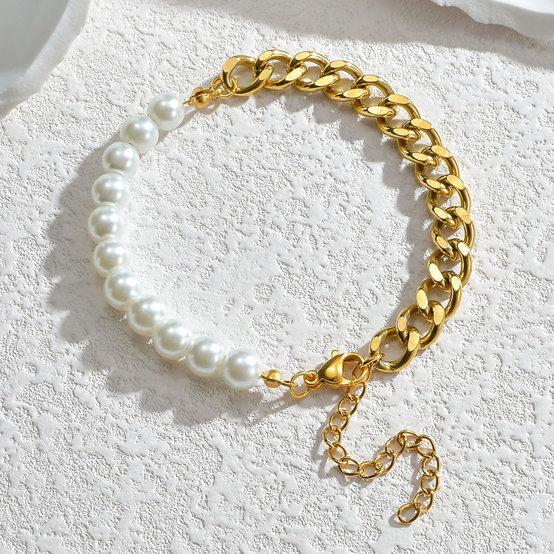Cuban Pearl Bracelet — Allyours Closet (view 3)