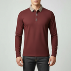 Portofino Long-Sleeve Polo Shirt — Allyours Closet (view 10)