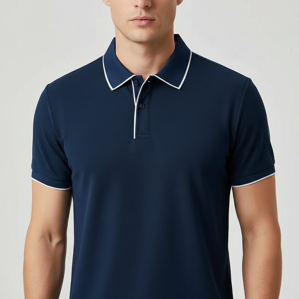 Division Knit Polo — Allyours Closet (view 9)