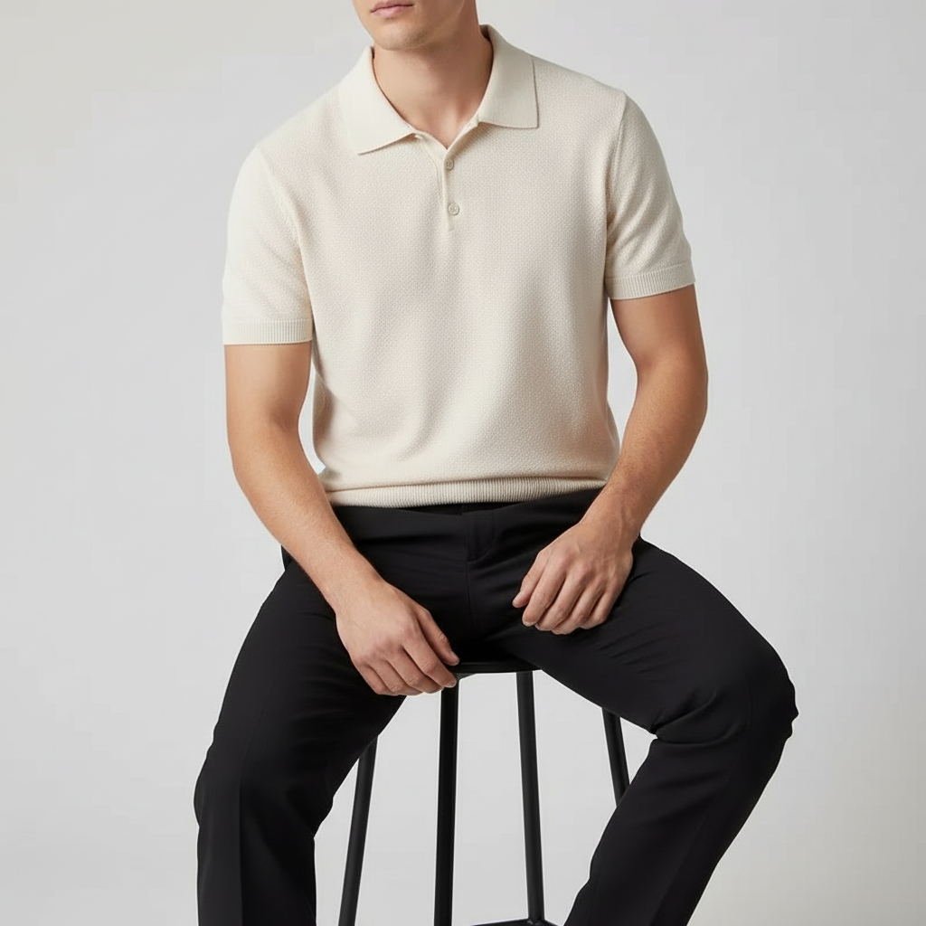 Estate Knit Polo — Allyours Closet (view 7)