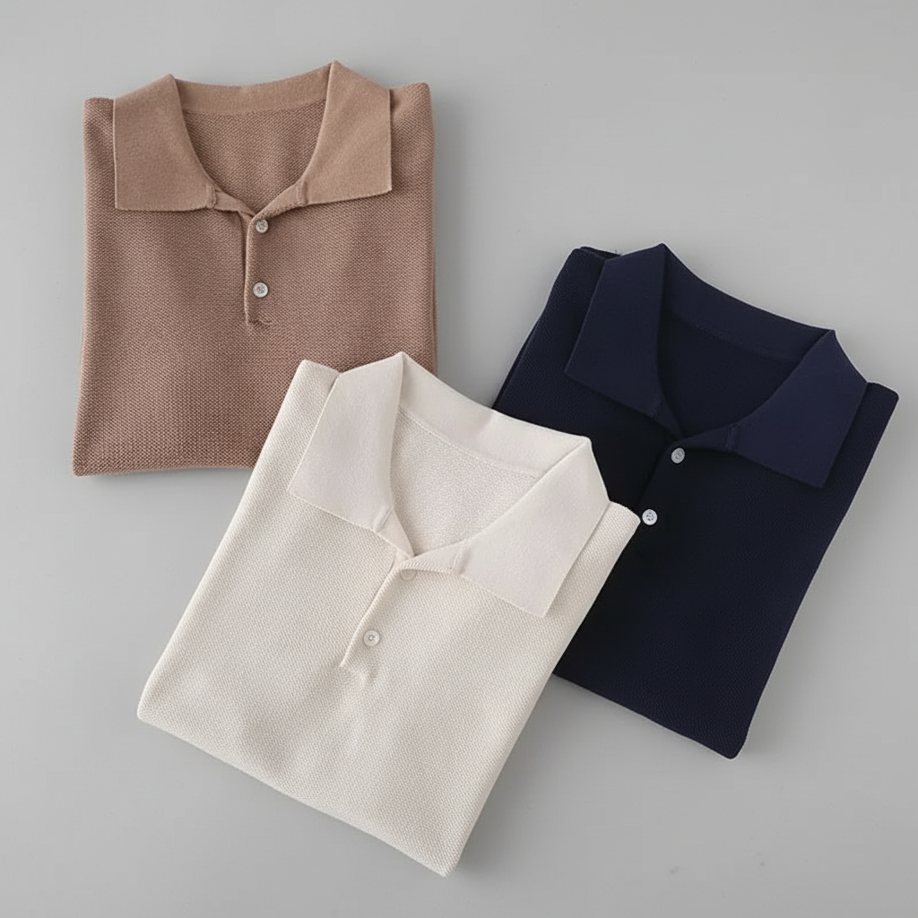 Estate Knit Polo — Allyours Closet (view 11)