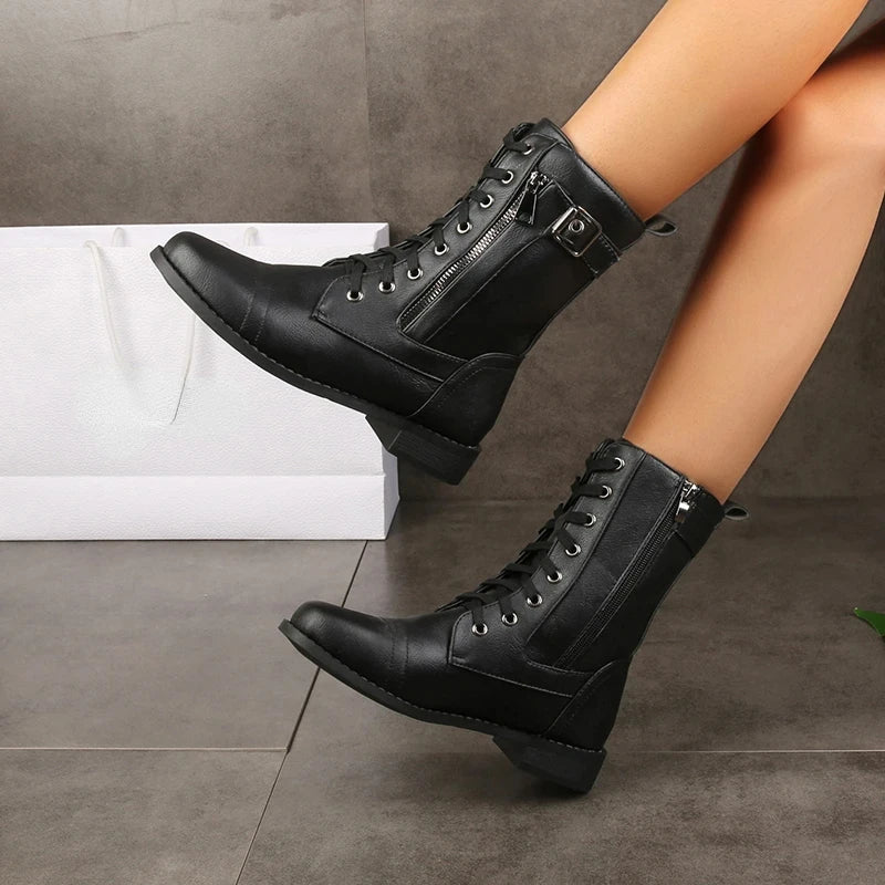 Brandy Leather Boots — Allyours Closet (view 3)