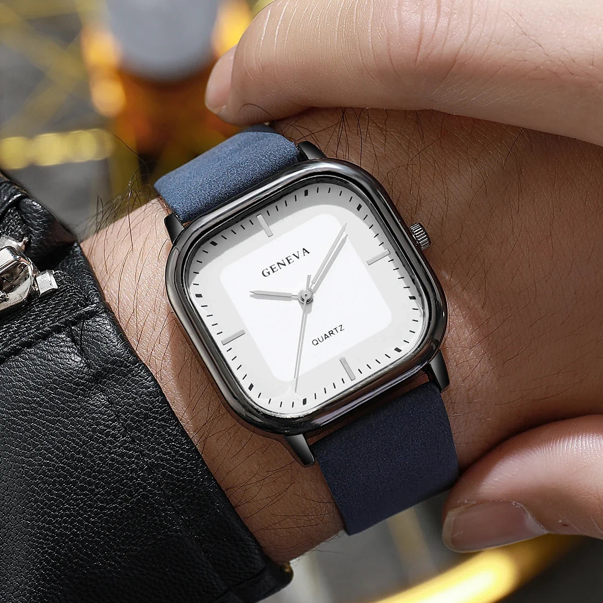 Geneva Square Dial Watch — Allyours Closet (view 3)