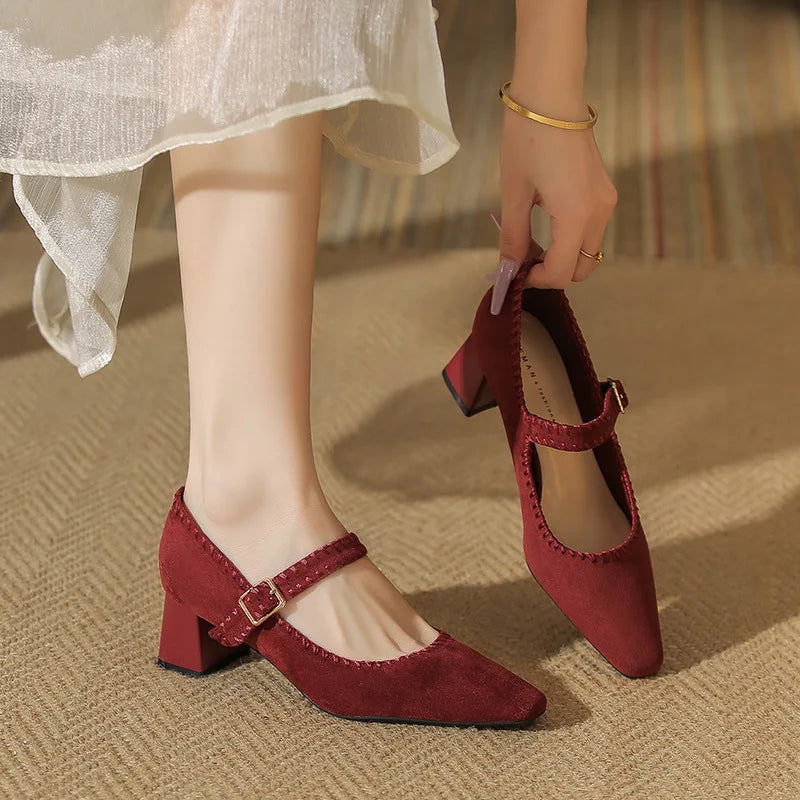Capri Suede Heels — Allyours Closet (view 4)