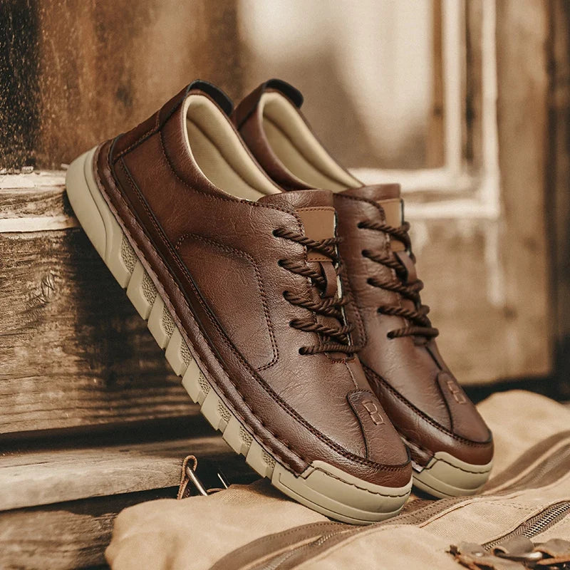 Frontier Leather Sneakers — Allyours Closet (view 2)